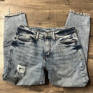 Old Navy High Rise O.G Straight Distressed Jeans Women’s 8 Short